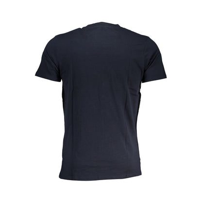T-Shirt by Cavalli Class for men in cotton blue, signature & print features a plush silhouette, showcasing a sophisticated and for a truly plush finish.