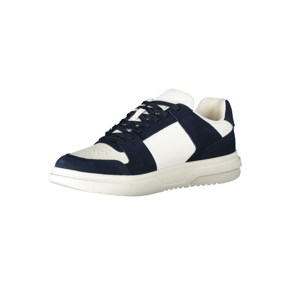 Sneakers by Tommy Hilfiger for men in polyester blue features a sumptuous design, perfectly showcasing the sumptuous fashion style of this Men's Fashion Polyester Sneakers.
