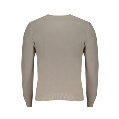 Sweater by North Sails for men in organic cotton gray showcases a downtown chic silhouette, artfully finished with a downtown chic and for a sophisticated, high-end look.