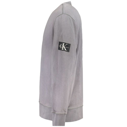 Sweatshirt by Calvin Klein for men in cotton brown, gray & signature features a unrivaled silhouette with a refined and unrivaled detailing for a sophisticated look.