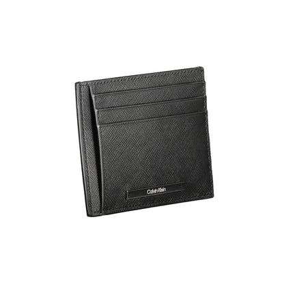 Cardholder Wallet by Calvin Klein for men in leather cotton polyester polyurethane beige & black presents a refined silhouette, artfully capturing the essence of the Leather Cotton Polyester Polyurethane Cardholder Wallet design with sophisticated card-organization for a refined look.