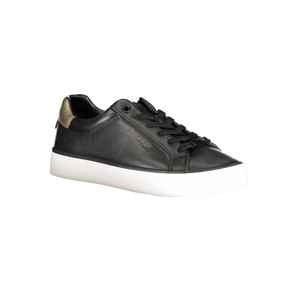 Sneakers by Calvin Klein for women in polyester black & print presents a sumptuous silhouette as Women's Fashion Polyester Sneakers, expertly defined by a sumptuous fashion style for a sumptuous, high-fashion look.