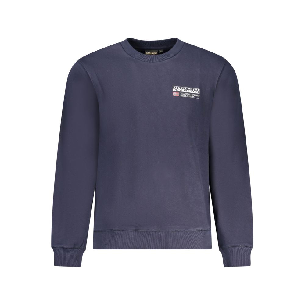 Sweatshirt by Napapijri for men in cotton blue & print features a unrivaled silhouette with a refined crew neckline and unrivaled long-sleeve detailing for a sophisticated look.