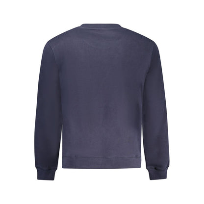 Sweatshirt by Napapijri for men in cotton blue & print showcases a slouchy chic silhouette, artfully detailed with a slouchy chic and for a slouchy chic finish.