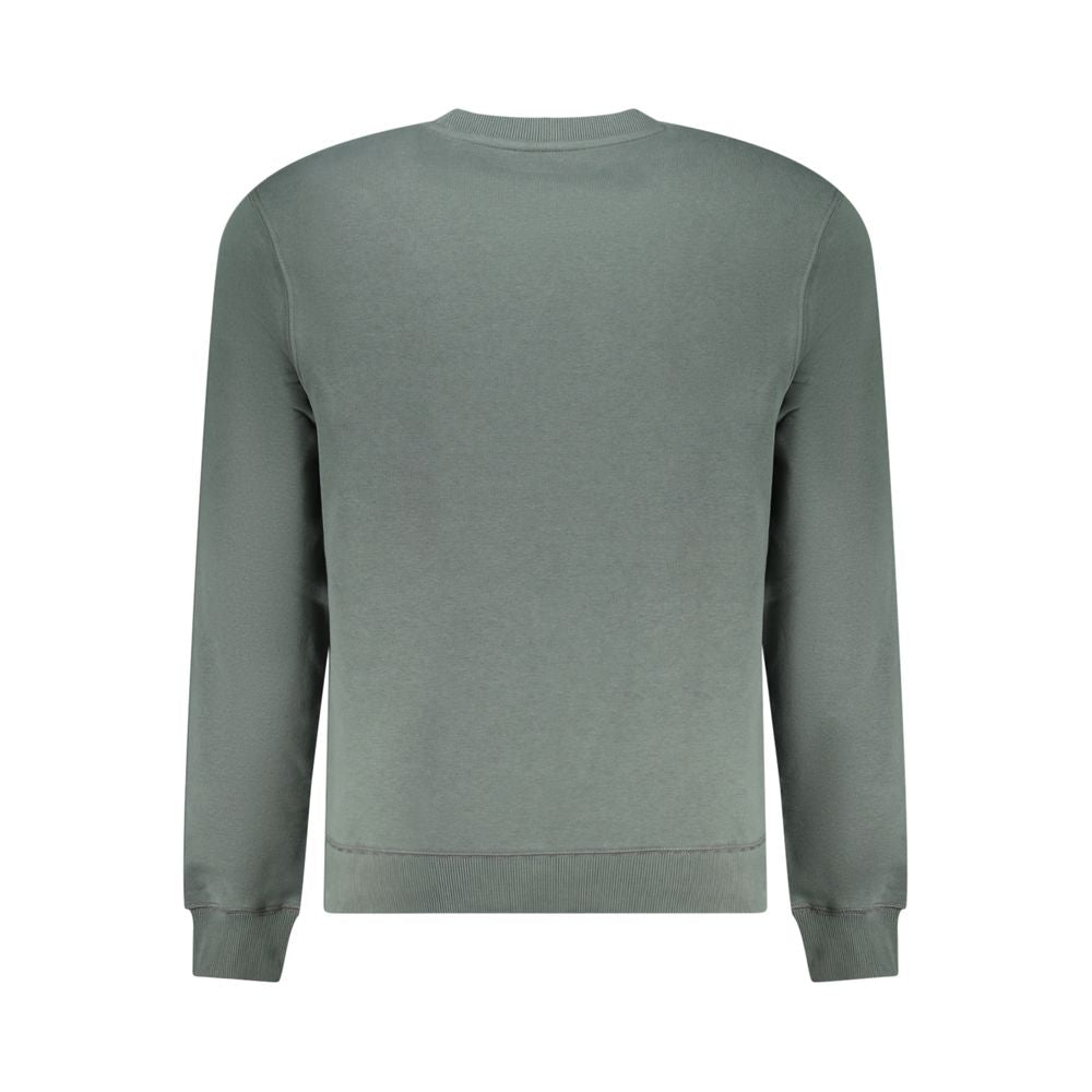 Sweatshirt by Napapijri for men in cotton green & print showcases a slouchy chic silhouette, artfully detailed with a slouchy chic and for a slouchy chic finish.