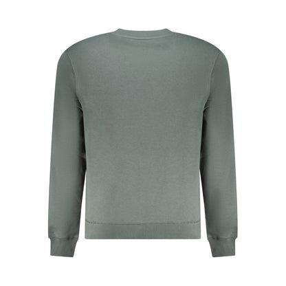 Sweatshirt by Napapijri for men in cotton green & print showcases a slouchy chic silhouette, artfully detailed with a slouchy chic and for a slouchy chic finish.