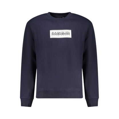 Sweatshirt by Napapijri for men in cotton polyester blue & print features a unrivaled silhouette with a refined and unrivaled detailing for a sophisticated look.