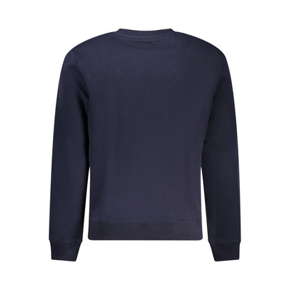 Sweatshirt by Napapijri for men in cotton polyester blue & print features an provocated silhouette, detailed with a provocated and a refined for a sophisticated aesthetic.