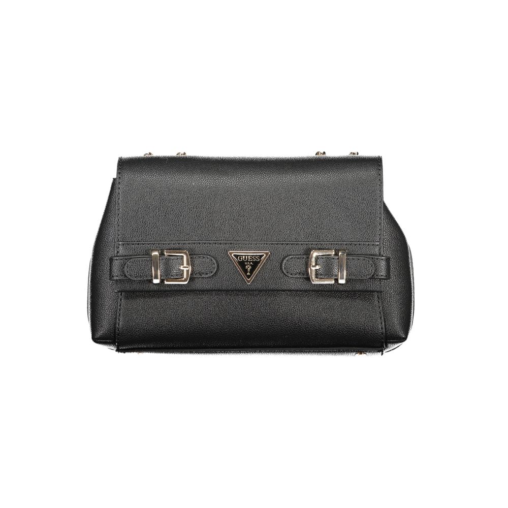 Handbag by Guess Jeans for women in polyethylene black features a exquisite silhouette, showcasing a secure snap and exquisite internal-pockets & cardholder with versatile handle for a exquisite finish.