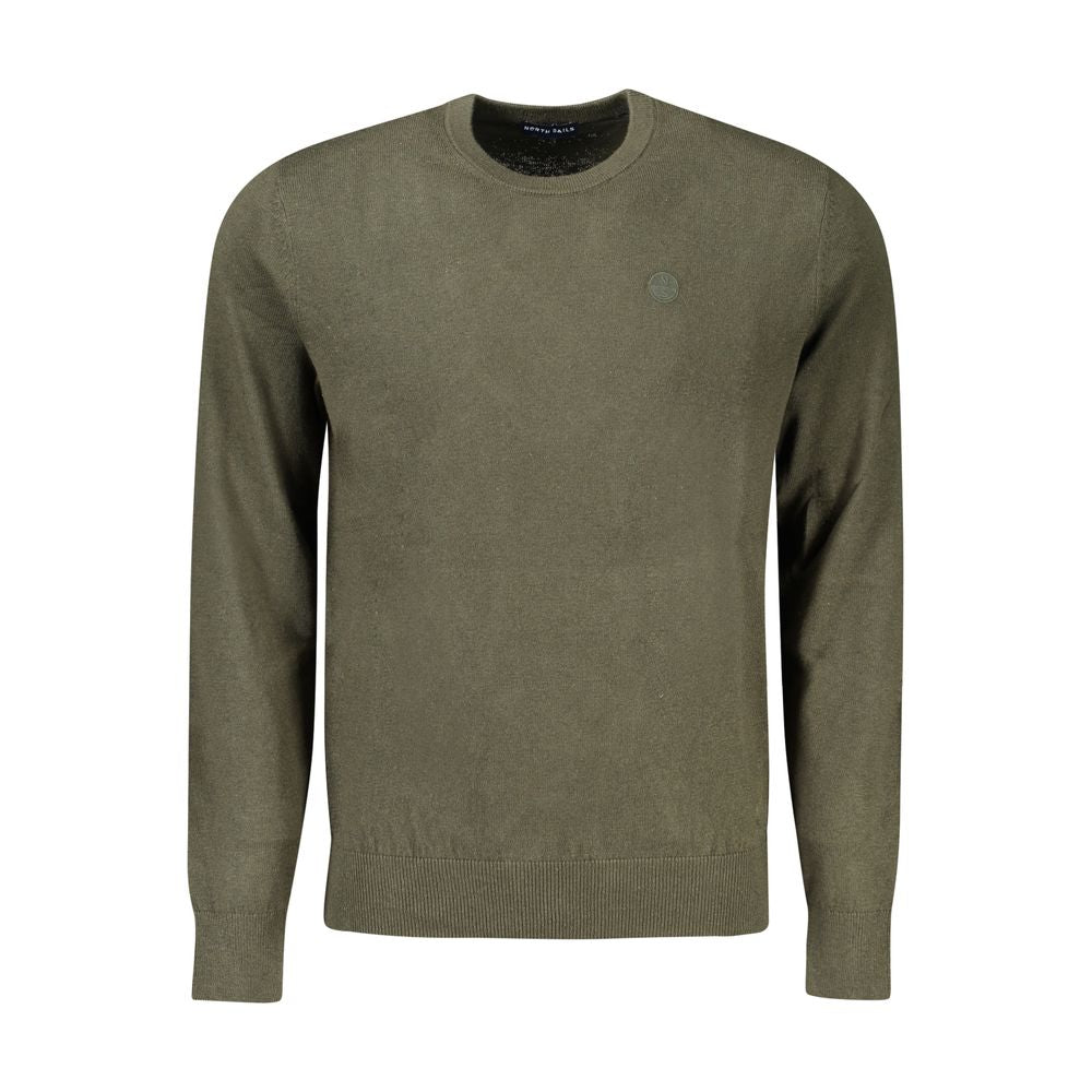 Sweater by North Sails for men in cotton green showcases an masterful silhouette, artfully detailed with a masterful crew neckline and long-sleeve for a sophisticated, premium finish.