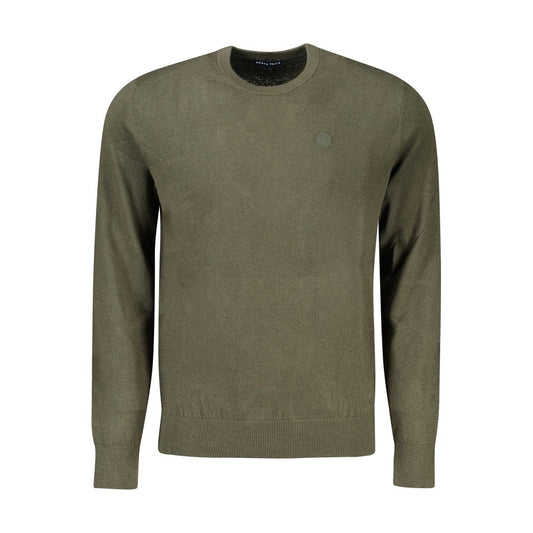 Sweater by North Sails for men in cotton green showcases an masterful silhouette, artfully detailed with a masterful crew neckline and long-sleeve for a sophisticated, premium finish.