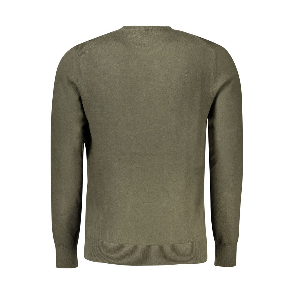 Sweater by North Sails for men in cotton green features an tactile silhouette, showcasing a sophisticated and tactile for a refined finish.