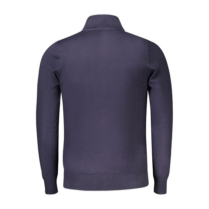 Coveri Moving Men's Nylon & Viscose Cardigan - Blue