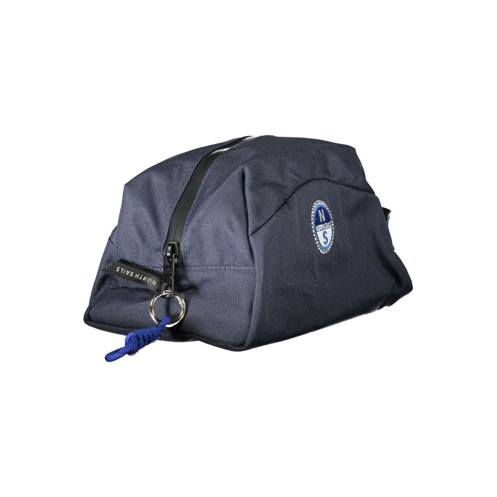 Travel Toiletry Bag by North Sails for men in polyester leather blue features an distinguished Polyester Leather Travel Toiletry Bag design with a secure zipper, organized internal-pockets, and distinguished handle for a sophisticated finish.