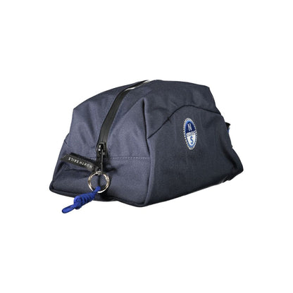 Travel Toiletry Bag by North Sails for men in polyester leather blue features an distinguished Polyester Leather Travel Toiletry Bag design with a secure zipper, organized internal-pockets, and distinguished handle for a sophisticated finish.