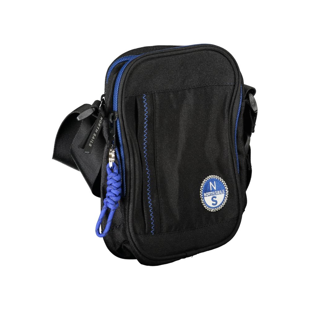 Shoulder Bag by North Sails for men in polyester black & signature features an effortlessly chic silhouette with a secure , ample built-in-compartments & external-pockets, and versatile shoulder-strap & adjustable-strap for effortlessly chic everyday luxury.