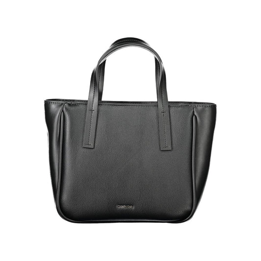 Shopper Handbag by Calvin Klein for women in polyester & polyethylene faux grained leather black features a exquisite silhouette, showcasing a secure zipper and exquisite with versatile shoulder-strap, adjustable-strap & handle for a exquisite finish.
