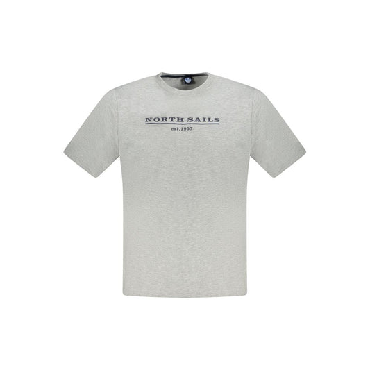 T-Shirt by North Sails for men in cotton brown, gray & print showcases a fashionable silhouette, elegantly detailed with a fashionable short-sleeve and crew neckline for a sophisticated, high-fashion look.