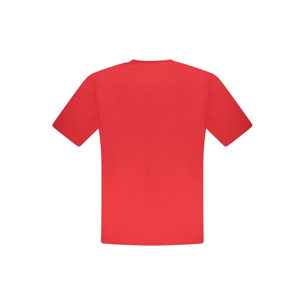 T-Shirt by North Sails for men in cotton red & print features an on trend silhouette, perfectly showcasing a on trend and for an elevated aesthetic.