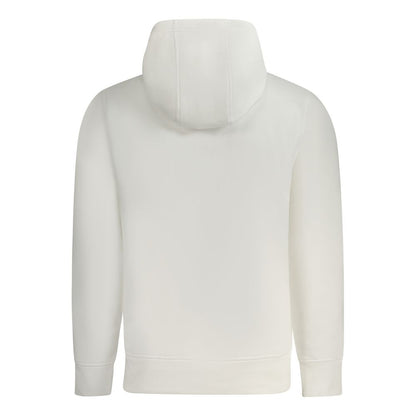 Hooded Sweatshirt Hoodie by Calvin Klein for men in cotton polyester white & print features an avant-garde silhouette, showcasing a sophisticated and detail for a truly avant-garde finish.