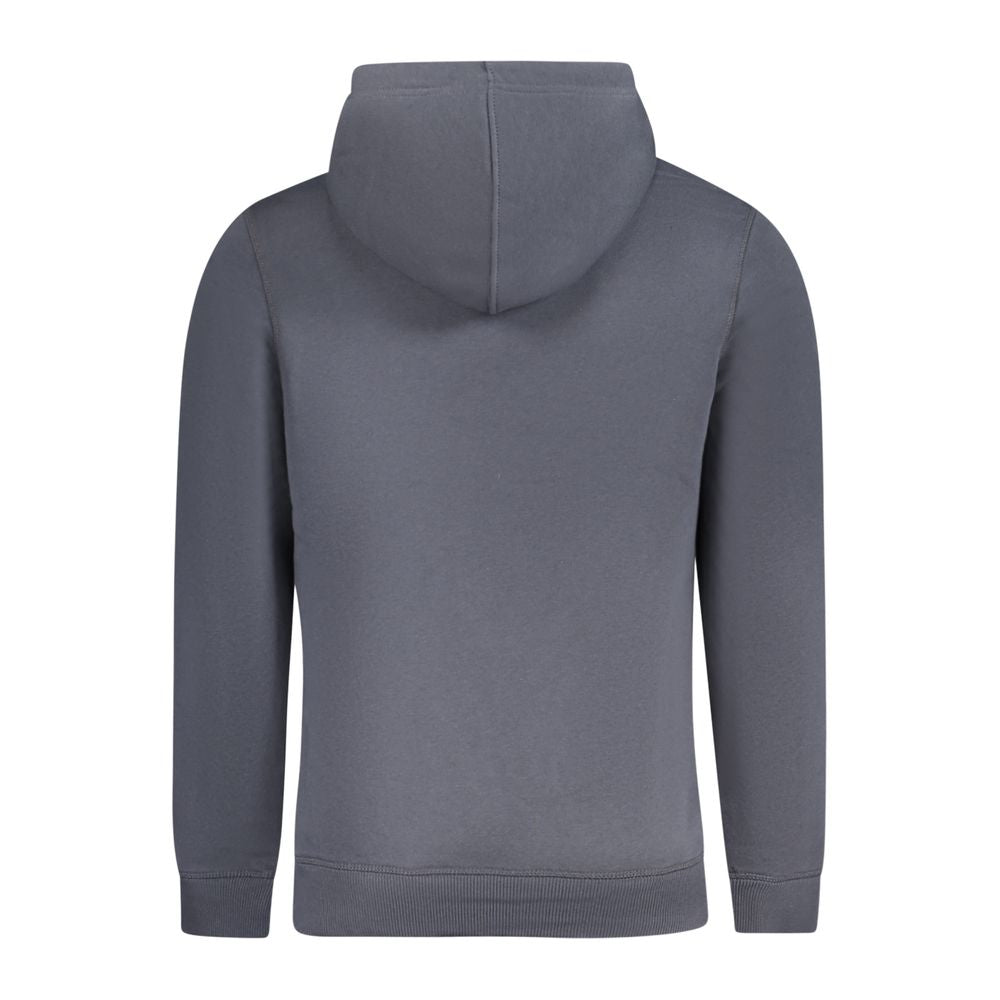 Hooded Sweatshirt Hoodie by Calvin Klein for men in cotton polyester blue features an luminous silhouette, showcasing a sophisticated and for a truly luminous look.