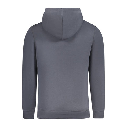 Hooded Sweatshirt Hoodie by Calvin Klein for men in cotton polyester blue features an luminous silhouette, showcasing a sophisticated and for a truly luminous look.