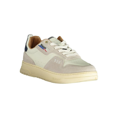 Sneakers by Blauer for men in polyester polyethylene leather white presents a sumptuous silhouette as Devotion Men's Fashion Polyester Polyethylene Leather Sneakers, expertly defined by a sumptuous fashion style for a sumptuous, high-fashion look.
