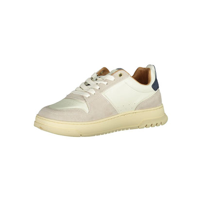 Sneakers by Blauer for men in polyester polyethylene leather white features a sumptuous design, perfectly showcasing the sumptuous fashion style of this Devotion Men's Fashion Polyester Polyethylene Leather Sneakers.