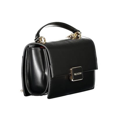 Compact Shoulder Handbag by Mario Valentino for women in polyethylene black features a exquisite silhouette, showcasing a secure snap & zipper and exquisite with versatile shoulder-strap for a exquisite finish.