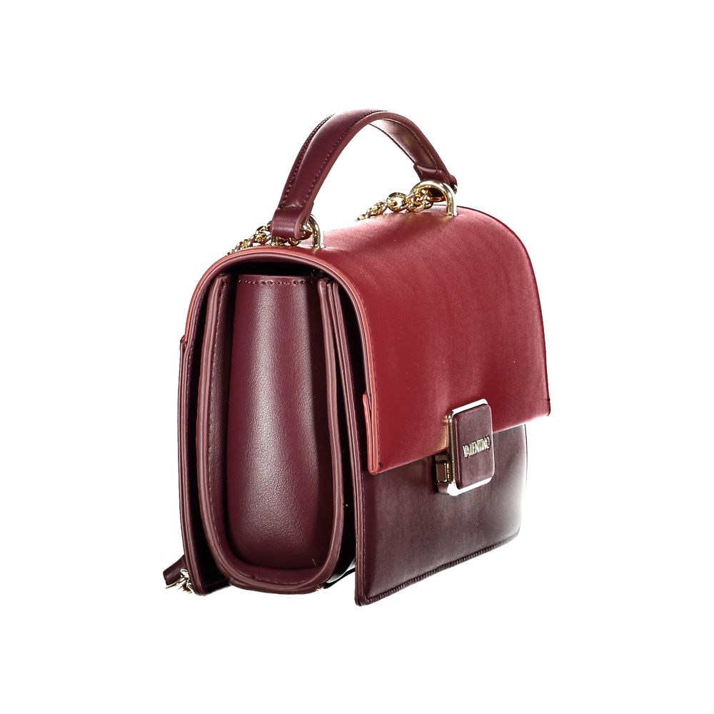 Shoulder Handbag by Mario Valentino for women in polyethylene red features a ornamental silhouette, showcasing a secure snap & zipper, ample built-in-compartments & internal-pockets, and ornamental shoulder-strap for a sophisticated look.