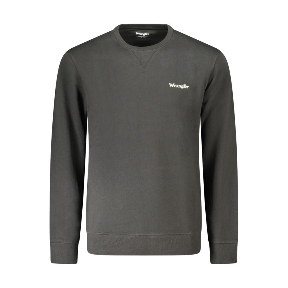 Sweatshirt by Wrangler for men in cotton black & print features a unrivaled silhouette with a refined crew neckline and unrivaled long-sleeve detailing for a sophisticated look.