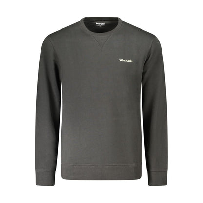 Sweatshirt by Wrangler for men in cotton black & print features a unrivaled silhouette with a refined crew neckline and unrivaled long-sleeve detailing for a sophisticated look.