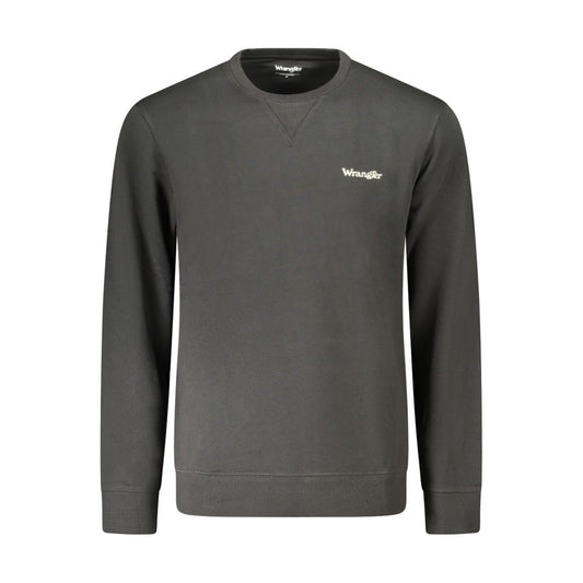 Sweatshirt by Wrangler for men in cotton black & print features a unrivaled silhouette with a refined crew neckline and unrivaled long-sleeve detailing for a sophisticated look.