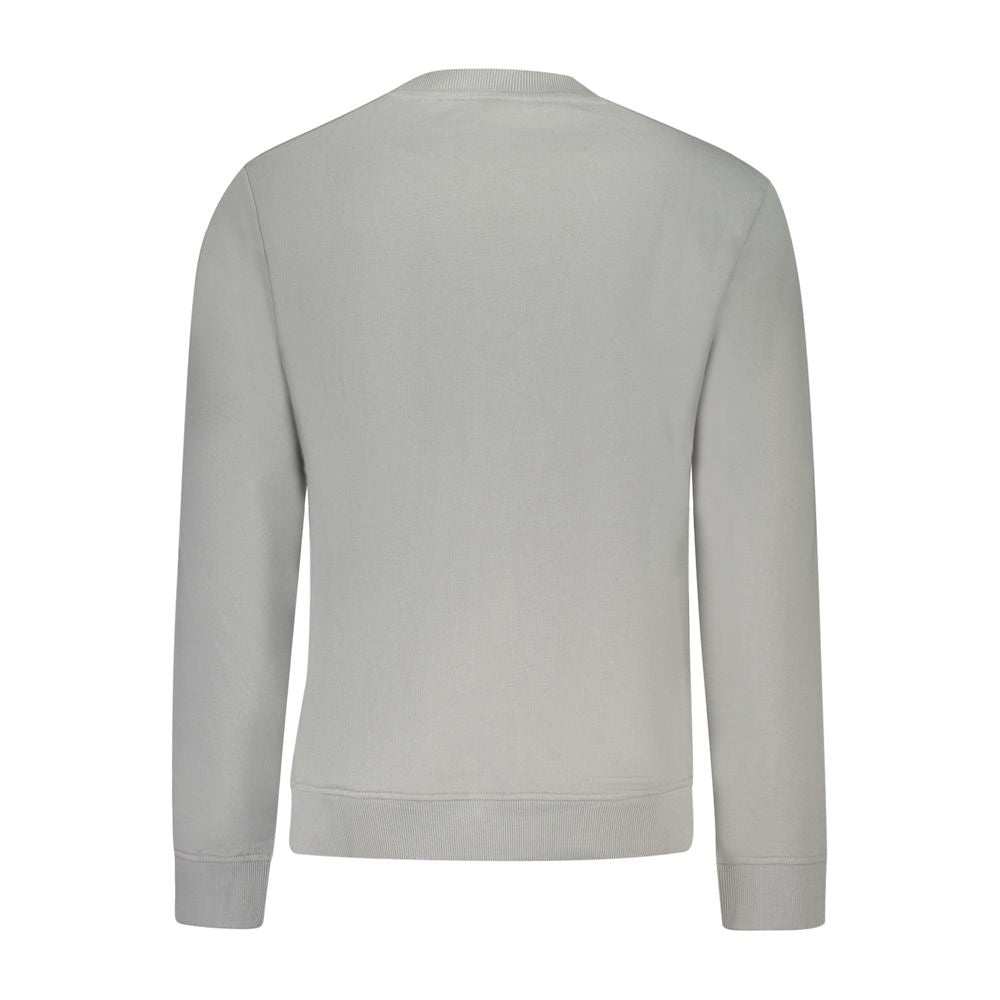 Sweatshirt by Napapijri for men in stretch cotton plush brown & gray presents a smart casual silhouette, featuring a smart casual and for a sophisticated look.