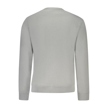 Sweatshirt by Napapijri for men in stretch cotton plush brown & gray presents a smart casual silhouette, featuring a smart casual and for a sophisticated look.