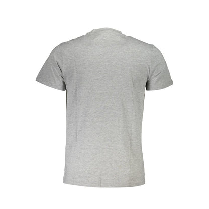 T-Shirt by Cavalli Class for men in cotton brown, gray & print features an on trend silhouette, perfectly showcasing a on trend and for an elevated aesthetic.