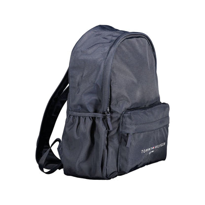 Backpack by Tommy Hilfiger for men in polyester blue & signature features a architectural Polyester Backpack design with a secure zipper, ample external-pockets, and versatile handle, backpack-strap & adjustable-strap for a architectural finish.