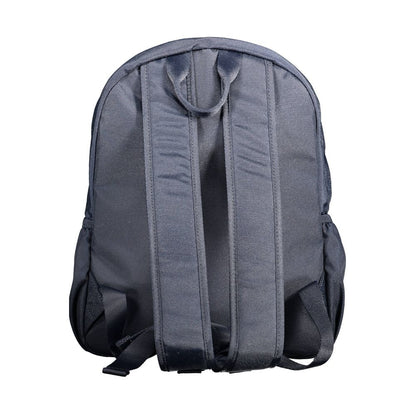 Backpack by Tommy Hilfiger for men in polyester blue & signature presents a stately Polyester Backpack design, showcasing a secure zipper with ample external-pockets and versatile handle, backpack-strap & adjustable-strap for a stately finish.