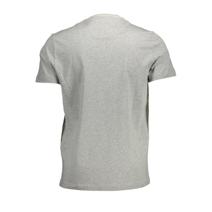 T-Shirt by Harmont & Blaine for men in cotton brown & gray showcases a chic silhouette, artfully detailed with a chic and for a chic finish.