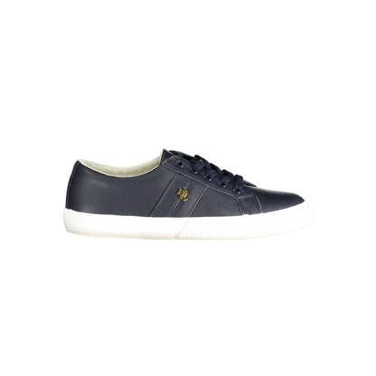 Ralph Lauren Women's Fashion Polyester Polyethylene Leather Sneakers - Blue