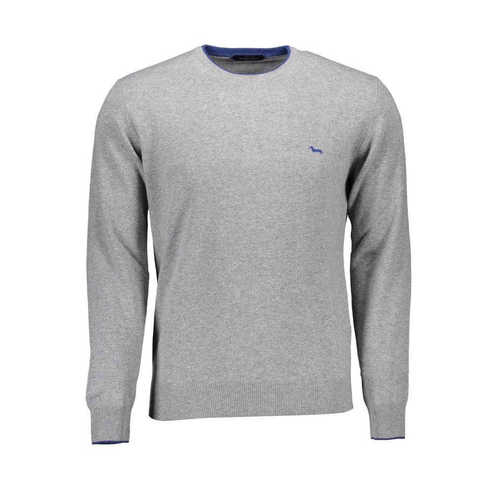 Sweater by Harmont & Blaine for men in cashmere viscose brown & gray features an polished silhouette, showcasing refined long-sleeve and a sophisticated crew neckline for a truly polished finish.