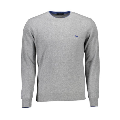 Sweater by Harmont & Blaine for men in cashmere viscose brown & gray features an polished silhouette, showcasing refined long-sleeve and a sophisticated crew neckline for a truly polished finish.