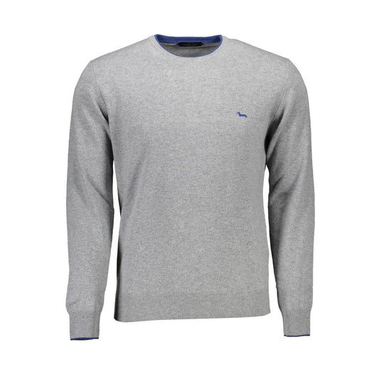 Sweater by Harmont & Blaine for men in cashmere viscose brown & gray features an polished silhouette, showcasing refined long-sleeve and a sophisticated crew neckline for a truly polished finish.