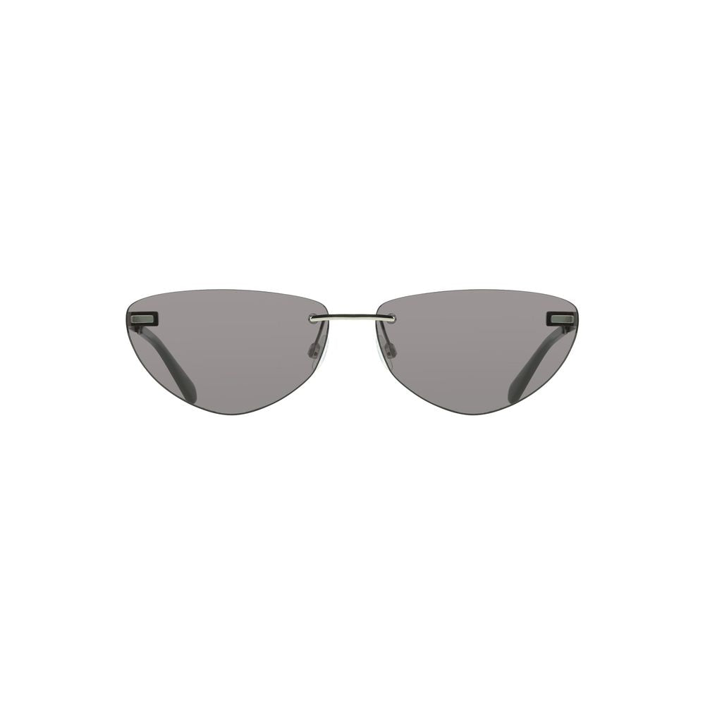 This Sunglasses by Calvin Klein for women in metal black presents a sumptuous silhouette, showcasing a sumptuous in black coloured frame and high-performance .