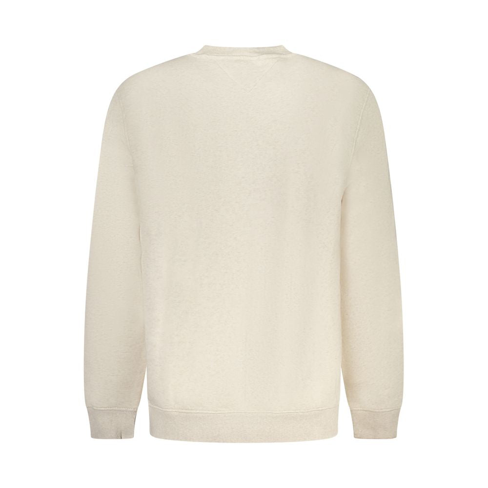 Sweatshirt by Tommy Hilfiger for men in cotton polyester beige features an magnificent silhouette, showcasing a sophisticated and detail for a truly magnificent finish.