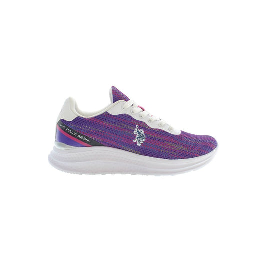 Sneakers by U.S. POLO ASSN. for women in polyester & polyethylene purple features an opulent silhouette from the Women's Casual Polyester & Polyethylene Sneakers collection, showcasing a signature casual style with an opulent finish.