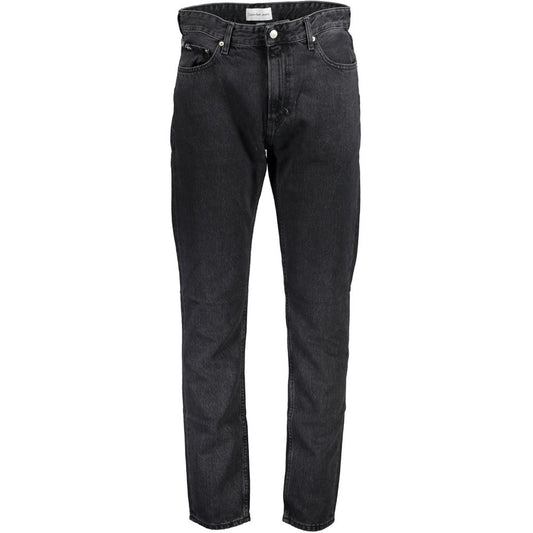 Pants by Calvin Klein for men in organic cotton denim black features a stylish silhouette with a stylish , long, and .