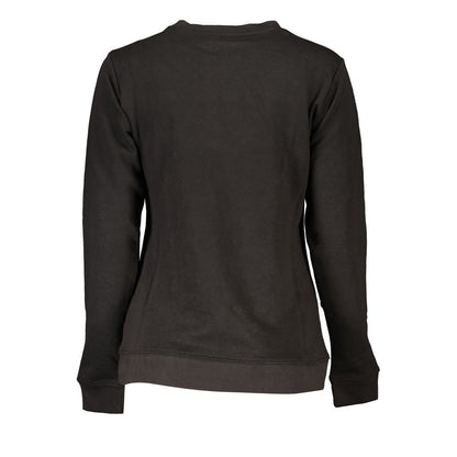Sweatshirt by Cavalli Class for women in cotton polyester black, signature & print features a unrivaled silhouette with a refined and unrivaled detailing for a sophisticated look.