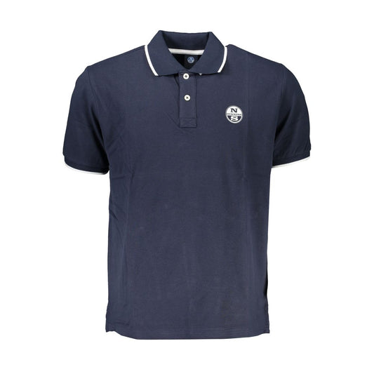Polo Shirt by North Sails for men in cotton blue & print presents a crisp silhouette, artfully detailed with a crisp and crisp .
