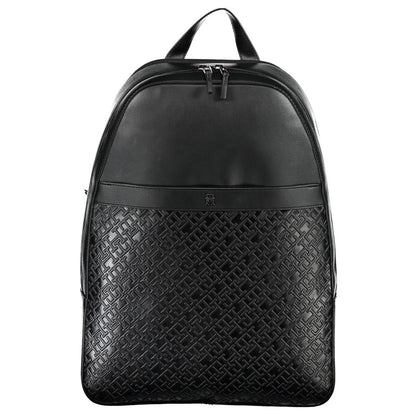Travel Backpack by Tommy Hilfiger for men in polyethylene black features a architectural Urban Traveler Polyethylene Travel Backpack design with a secure zipper, ample external-pockets, internal-pockets & laptop-compartment, and versatile handle, backpack-strap & adjustable-strap for a architectural finish.